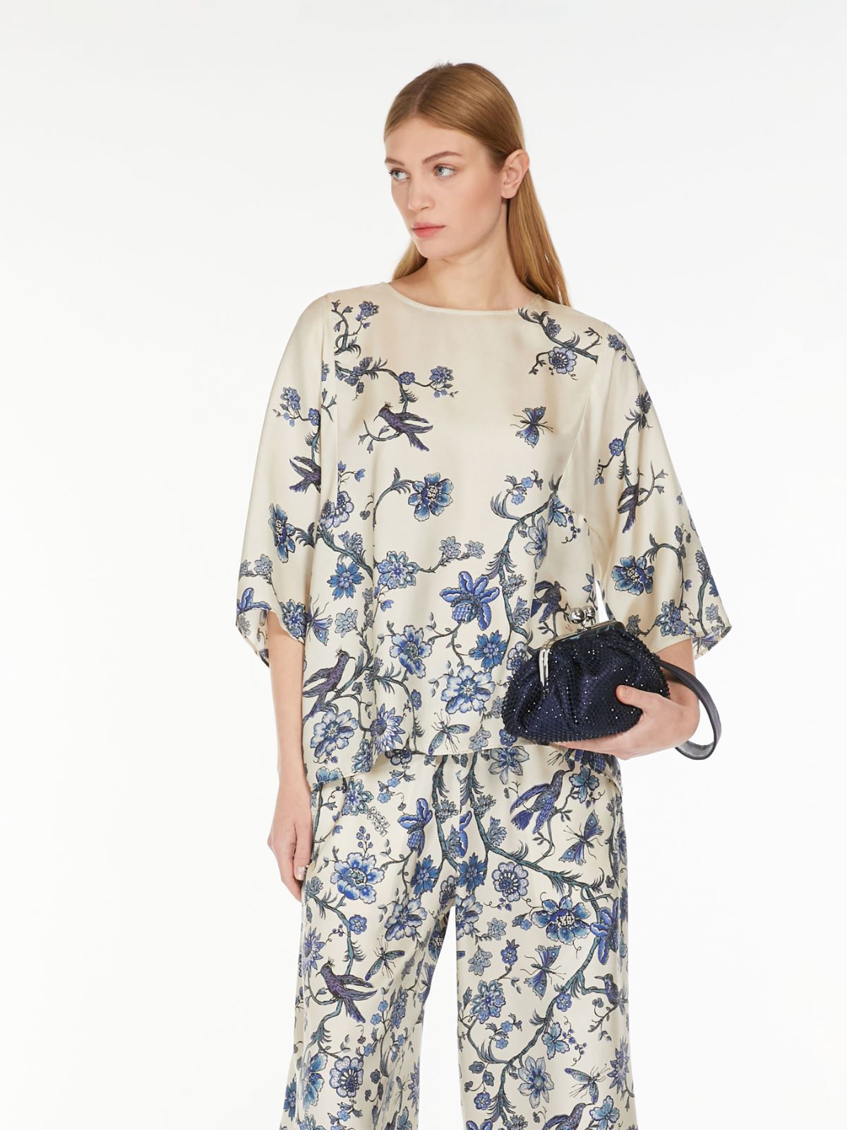 MAX MARA WEEKEND Weich fallende Bluse aus bedruckter Seide