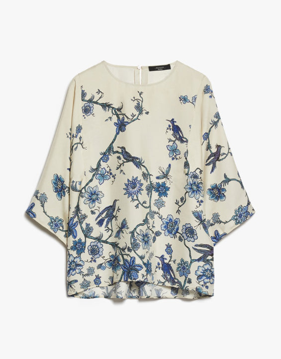 MAX MARA WEEKEND Weich fallende Bluse aus bedruckter Seide