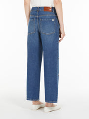 Max Mara Jeans aus Denim-Gewebe mit Pailletten